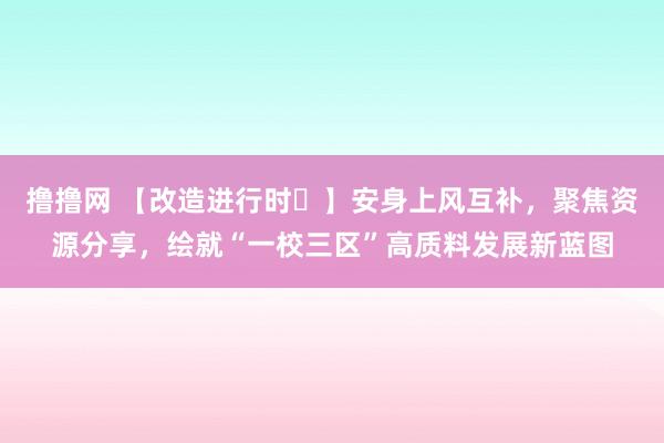 撸撸网 【改造进行时⑫】安身上风互补，聚焦资源分享，绘就“一校三区”高质料发展新蓝图